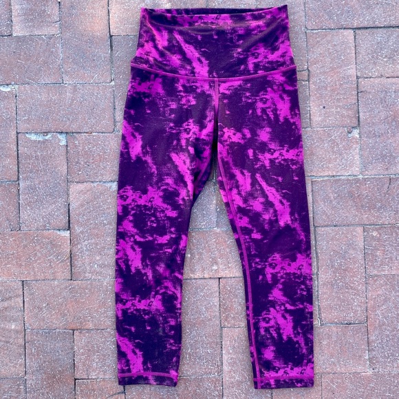 Lululemon Tie Dye Wunder Under 6 Leggings - Picture 2 of 3